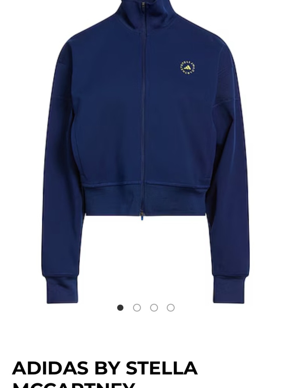 Stella McCartney Navy Blue Zip-Front Sweatshirt
